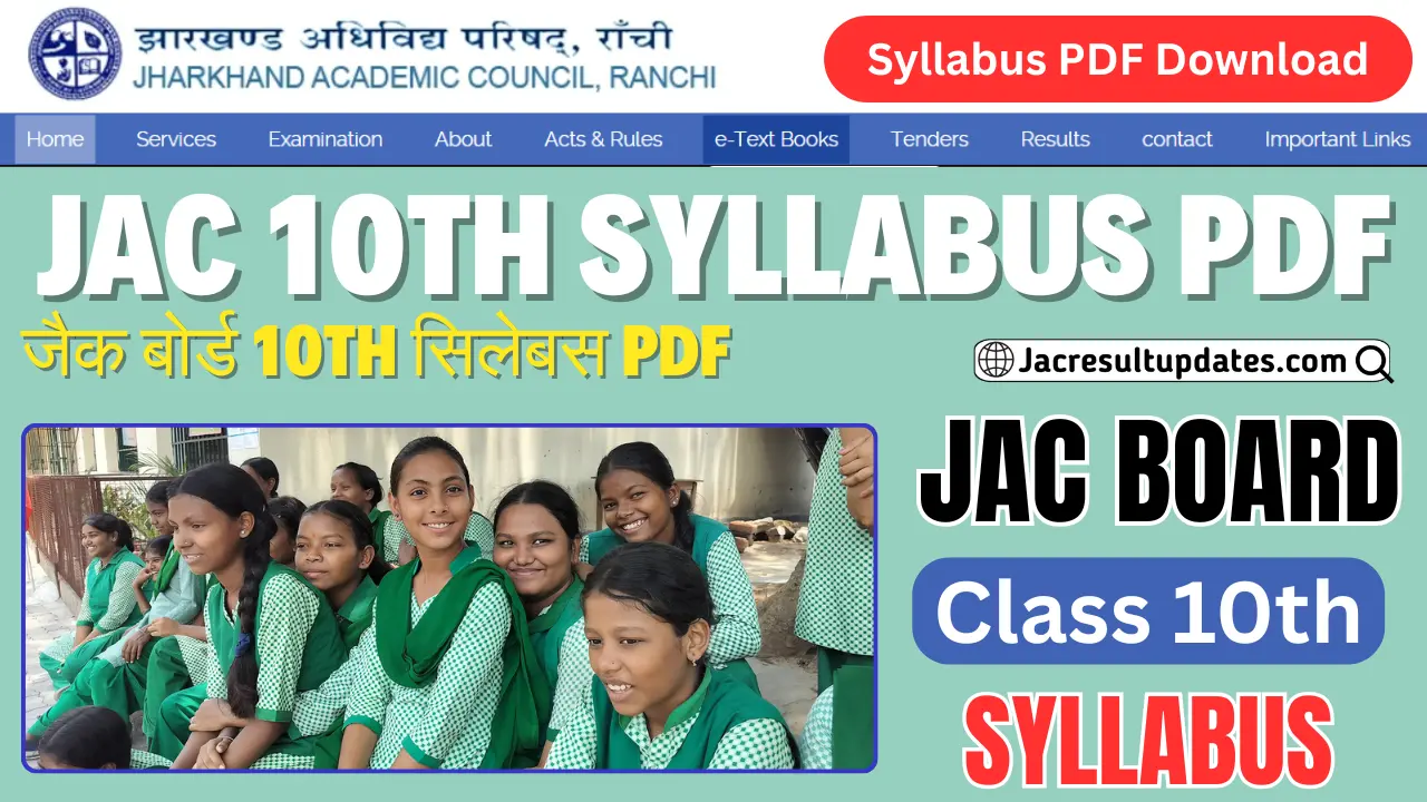 JAC 10th Board Syllabus 2026