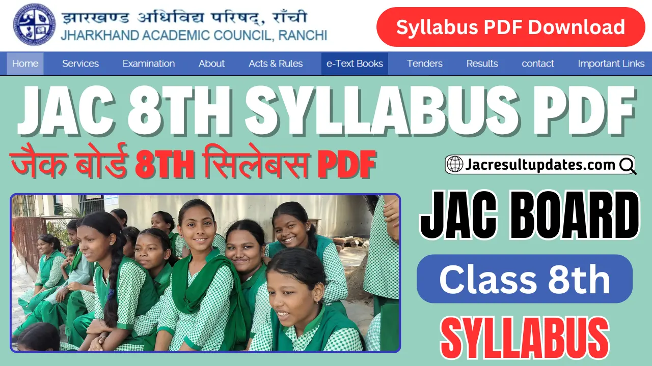 JAC 8th Board Syllabus 2026